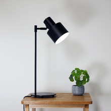 Cosenza Black Metal Desk Lamp